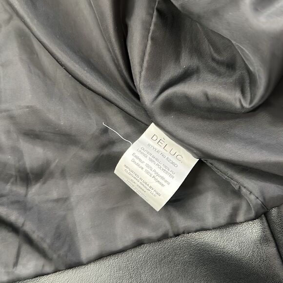 Black faux leather Moto jacket - Picture 5 of 5